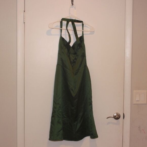 Jim Hjelm Occasions Vintage Green Midi Dress Women Size 8 - Picture 3 of 6